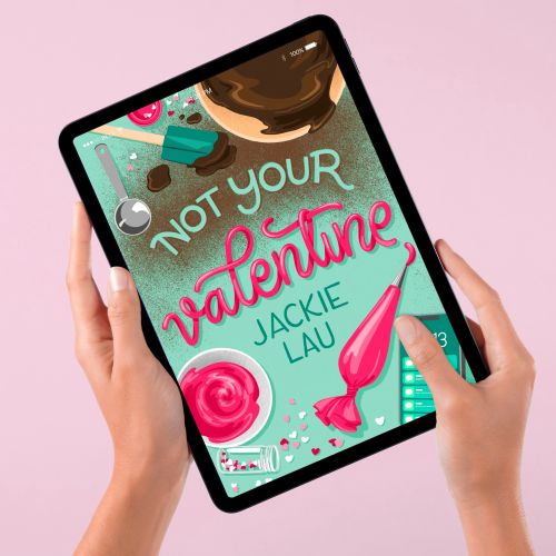 Illustrated cover design of "Not Your Valentine" book