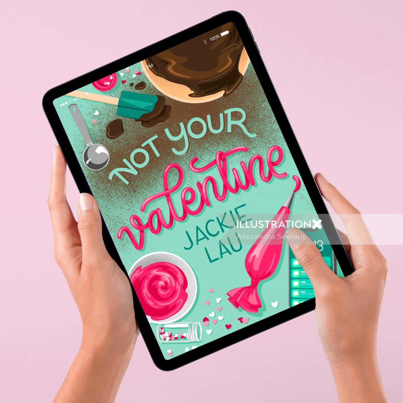 《不是你的情人》一书的插图封面设计