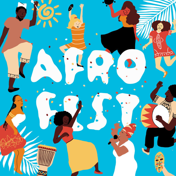 Typography of the African music festival, Afrofest