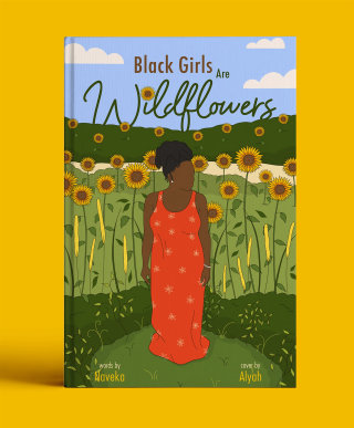 创作《黑人女孩是野花》书籍封面