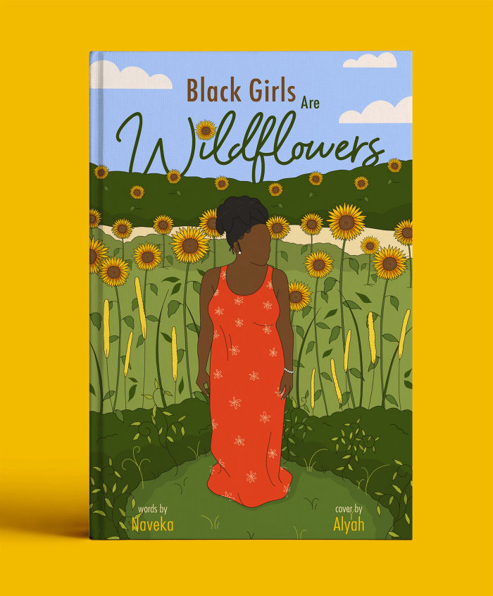 创作“黑人女孩是野花”书籍封面