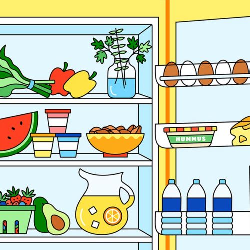 GIF animation revealing the 7 foods recommended by nutritionists