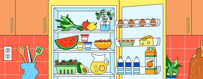 GIF animation revealing the 7 foods recommended by nutritionists