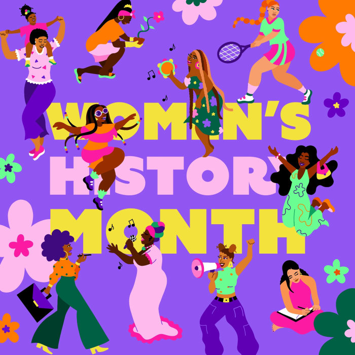 Flyer of Women's History Month