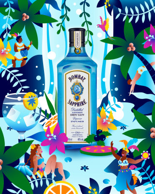 Publicité Bombay Sapphire inspirée de l’été brésilien