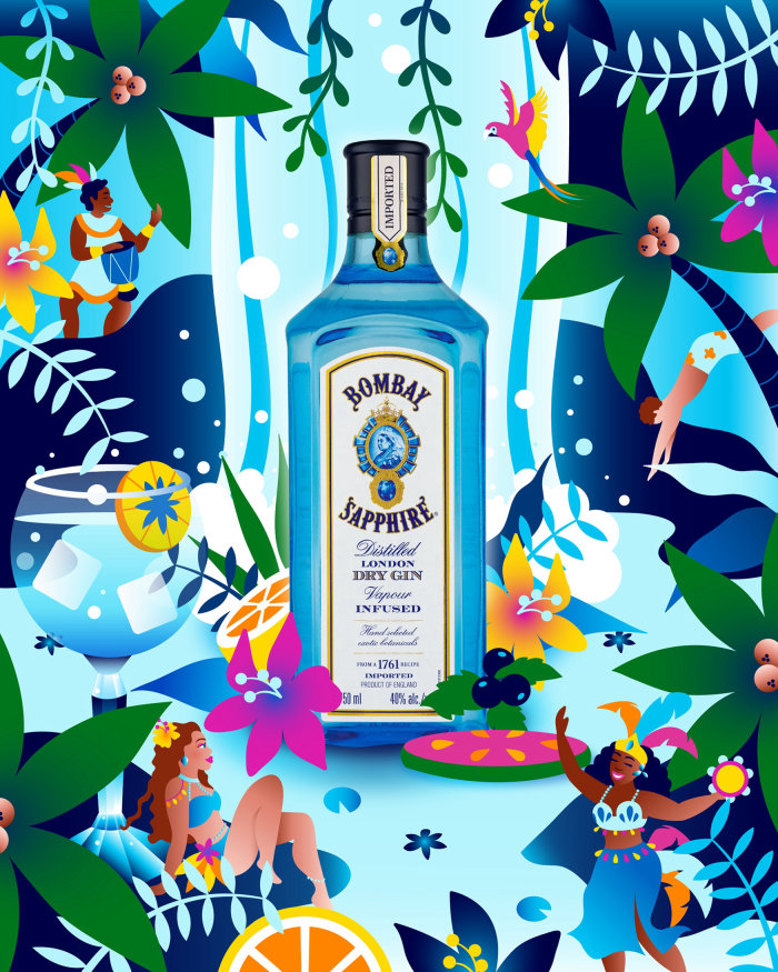 Bombay Sapphire commercial inspired by Brazilian summer