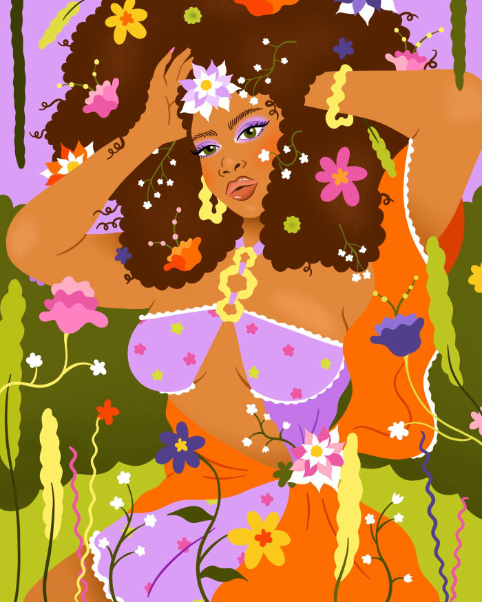 Illustration of "Springtime Fine", in celebration of Spring