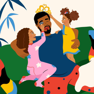 Ilustração do Dia dos Pais por Alyah