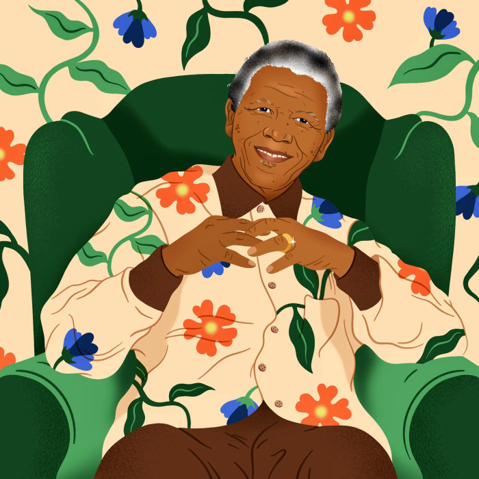 Portraiture of  Nelson Mandela
