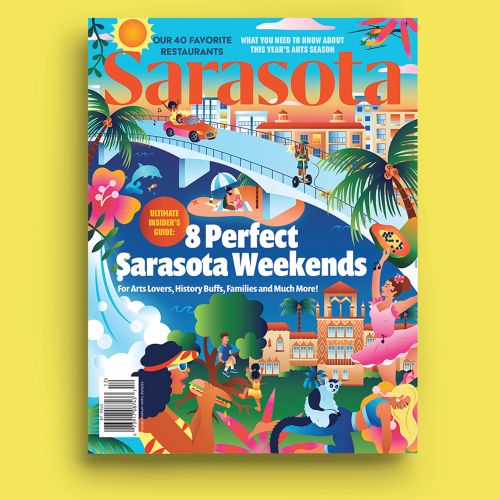 Cover for Sarasota Magazine's annual Visitor's Guide