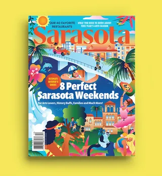 Cover for Sarasota Magazine's annual Visitor's Guide