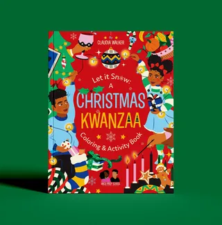 Christmas Kwanzaa coloring book cover for kids