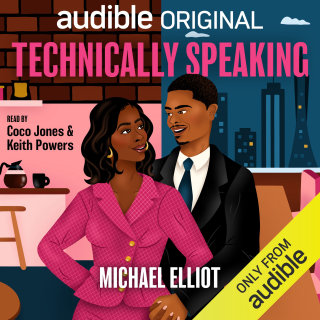 Audible and Flavor Unit cover for rom com Technically Speaking