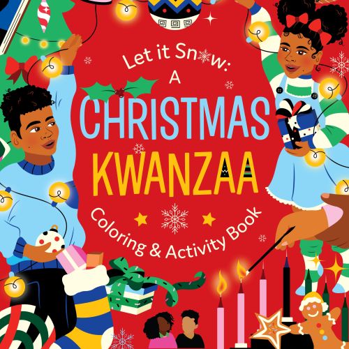 Kids' Christmas Kwanzaa coloring book cover art