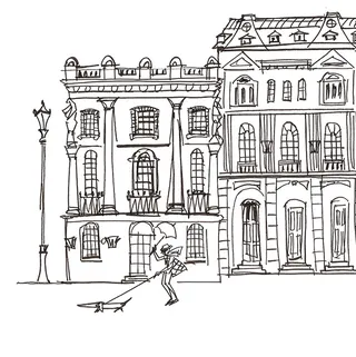 London illustration by Alyana Cazalet