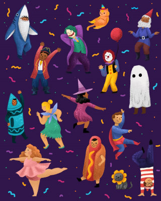 Animation de fête d&#39;Halloween et de costumes pour enfants