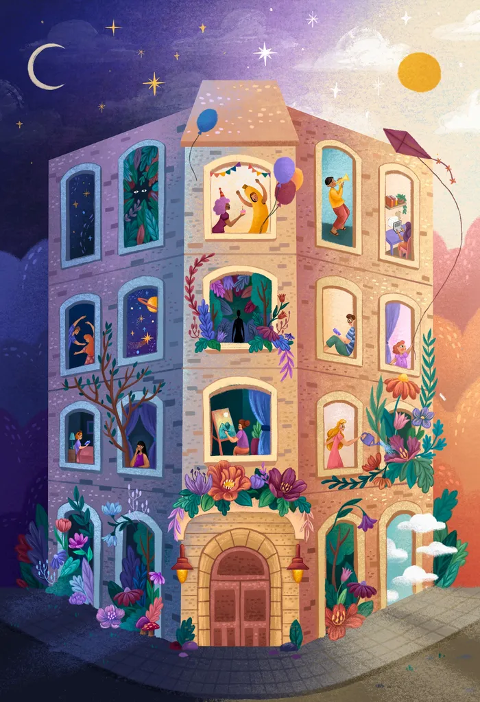 Children fantasy building
