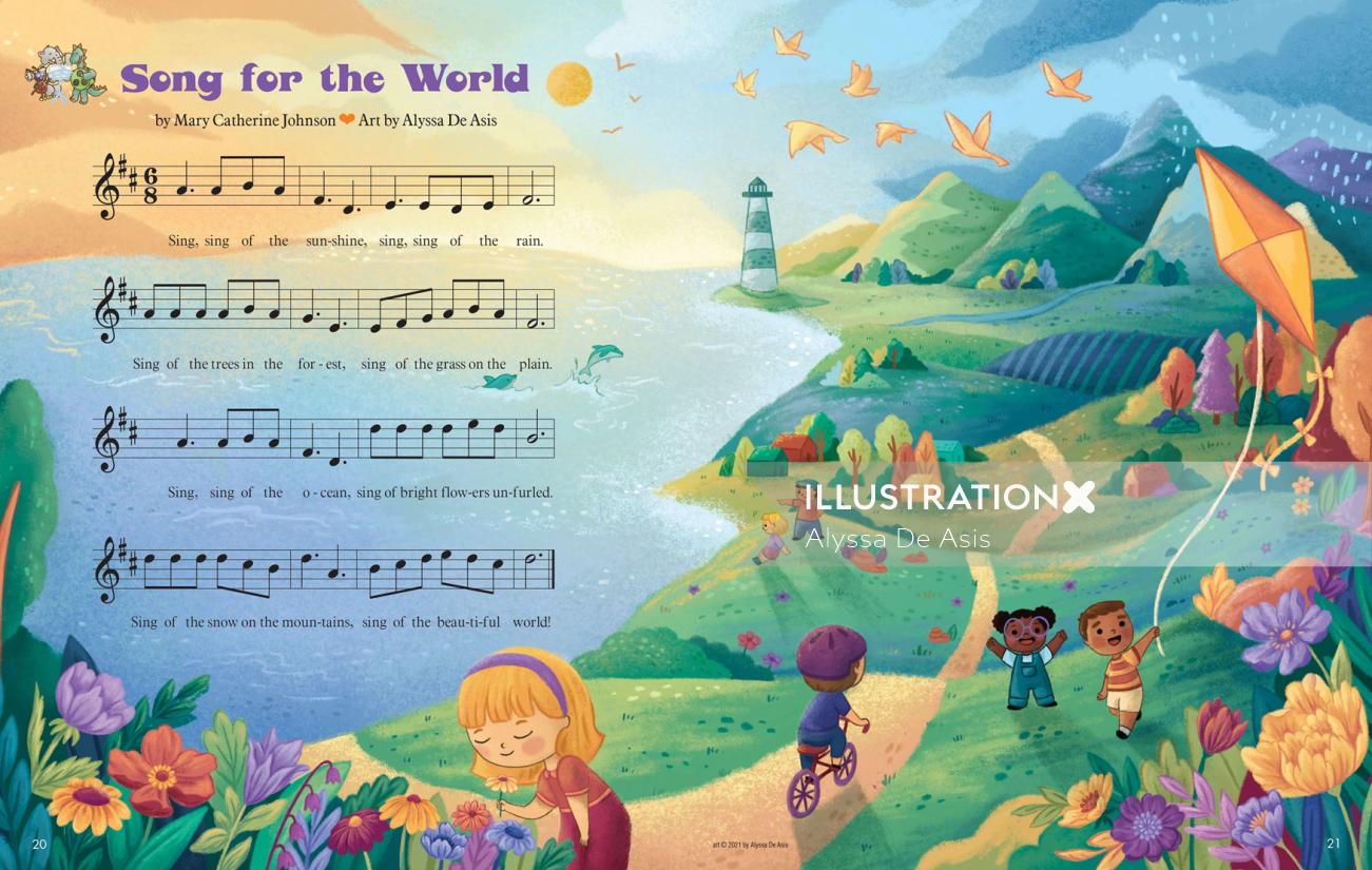 世界のための児童書の歌