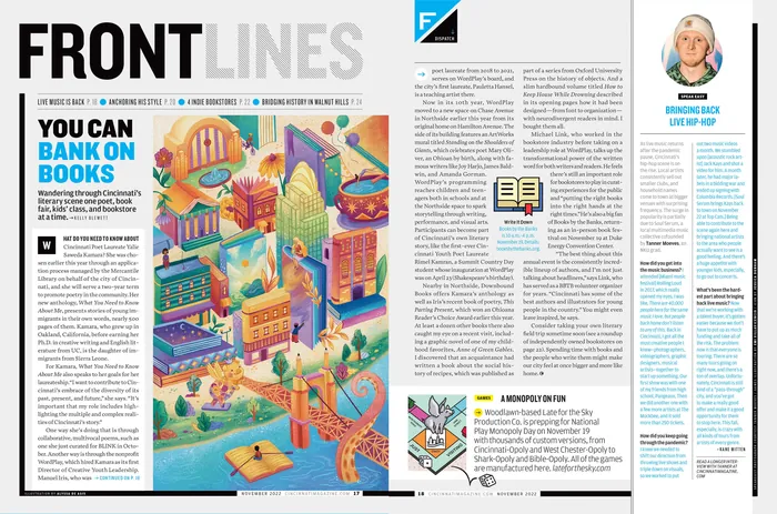 Colorful cityscape illustration with books, bridges, and financial icons