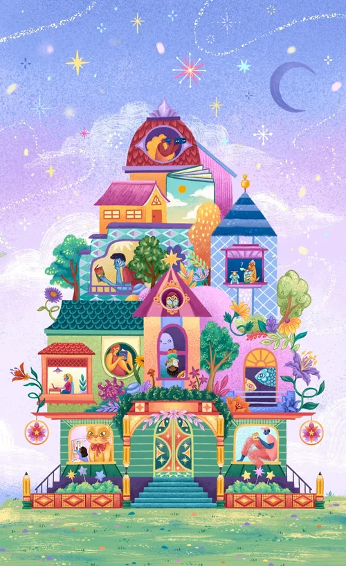 Collage von Kinderbuchcovern von Alyssa De Asis