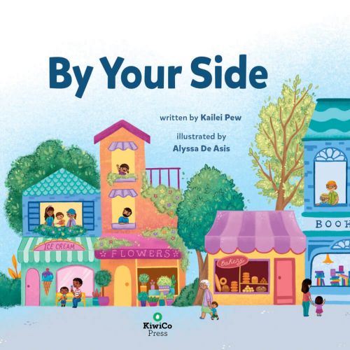 Double spread cover design for "By Your Side" book