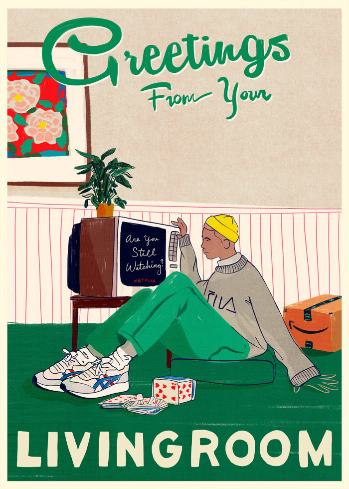 home, interior, African, sneakers, lounge, television, quarantine, living room, sweater, boy, bright