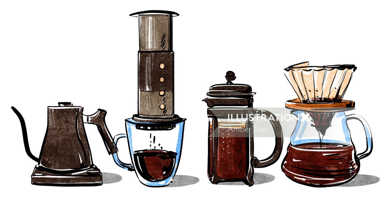 コーヒー、カフェイン、バリスタ、カフェ、豆、点滴、お茶、朝、メニュー、料理、明るい、インスピレーション、bo