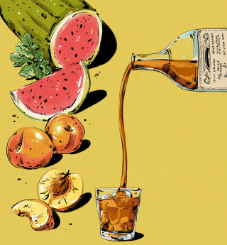 A visual representation of wild American brandy