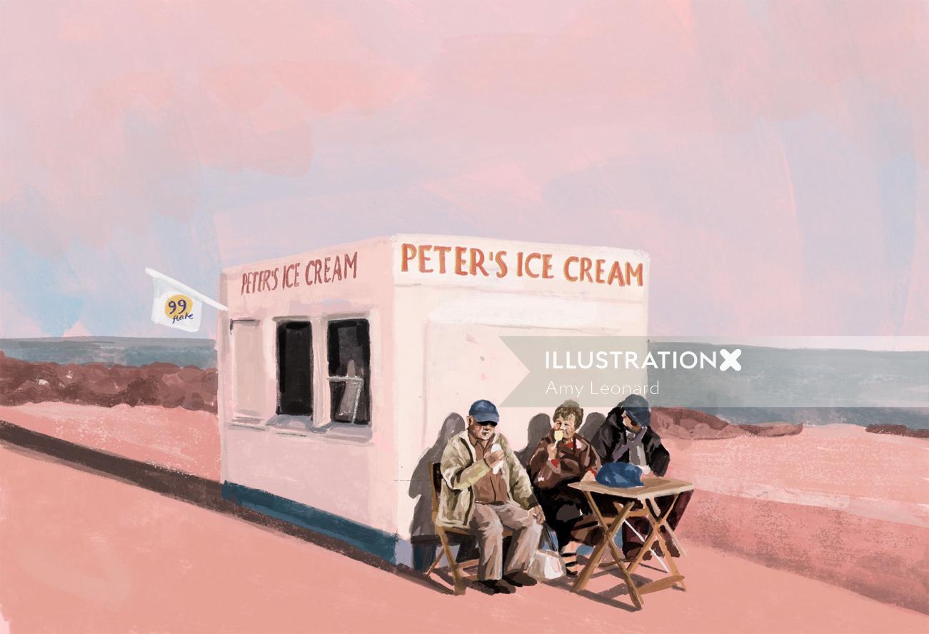 La crème glacée de Pierre