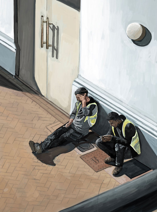 Suntrap illustration from the series 'Views of Lockdown'