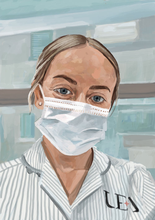 Portrait of nurse, Georgia