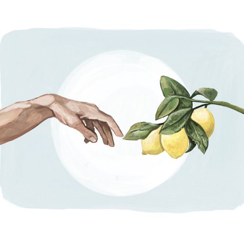 Lemons painting for Breathe Journals Magazine