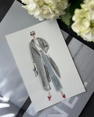Spontaneous guest drawing at fashion event