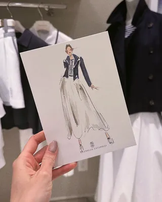 High-fashion model wearing Brunello Cucinelli fashion