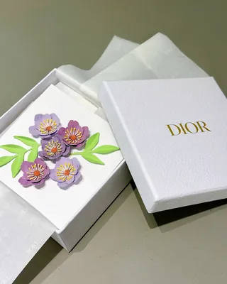 Handmade paper art sculpture for Christian Dior packaging