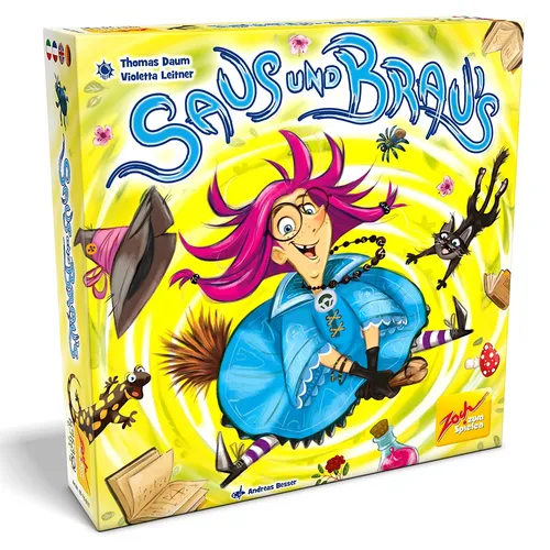 Zauberin-Zeichentrickfigur für Saus & Braus