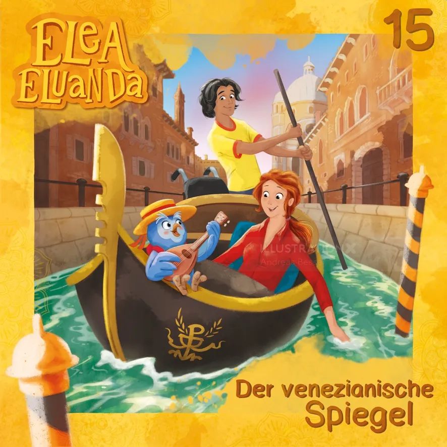 Zwei Personen auf einer Gondelfahrt durch die venezianischen Kanäle