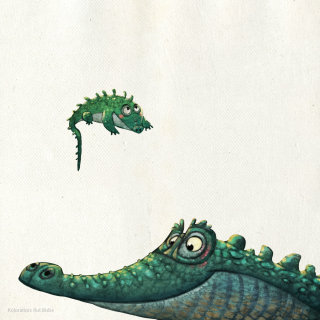 Crocodilos de desenho animado 