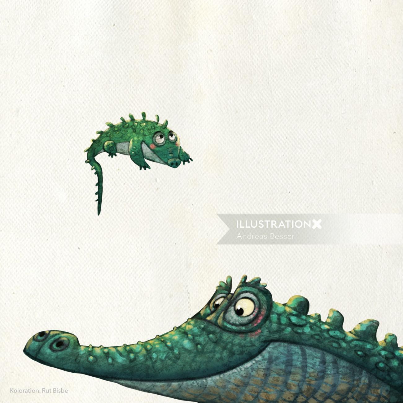 Crocodiles de dessin animé