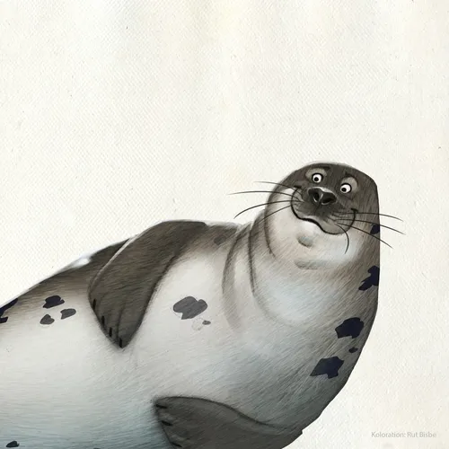 Tiercharakterdesign eines Seelöwen

