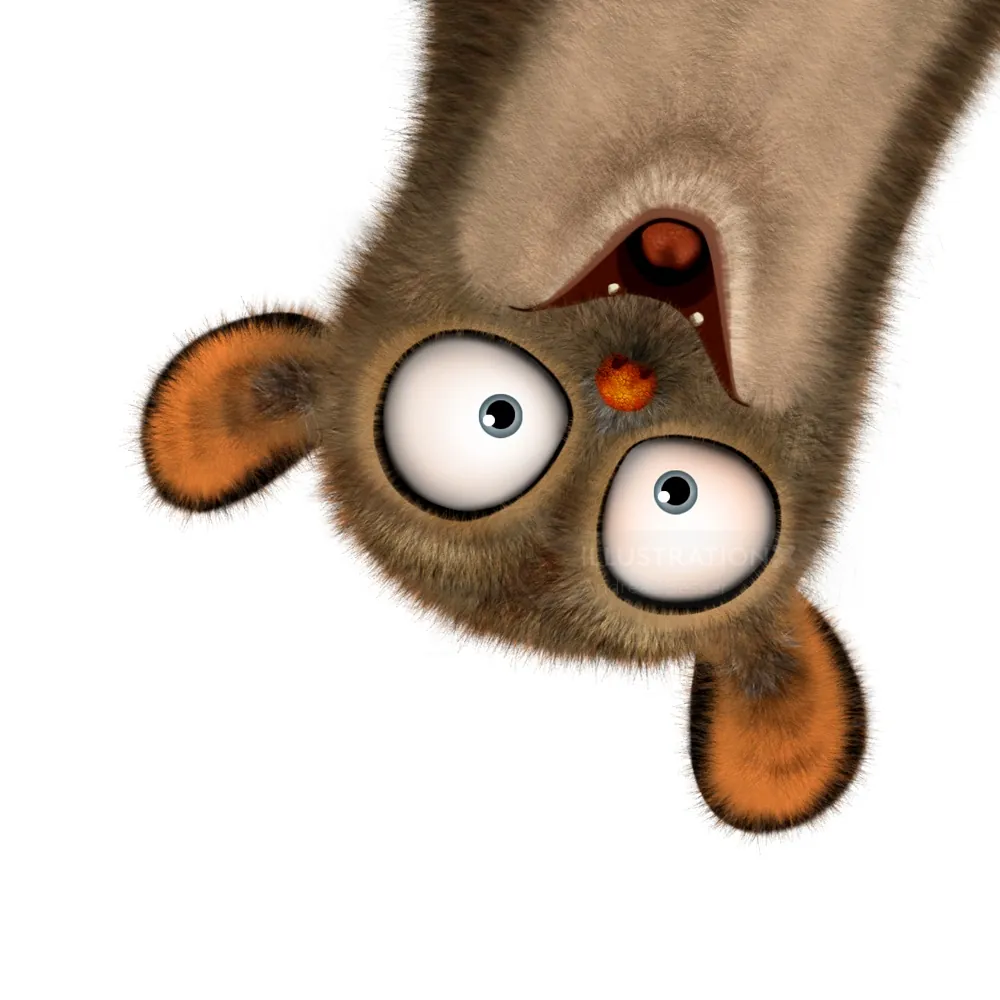 Illustration of a funny bear