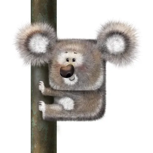 Illustration eines Tieres auf einer Stange
...