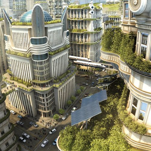 3D / CGI city architecture