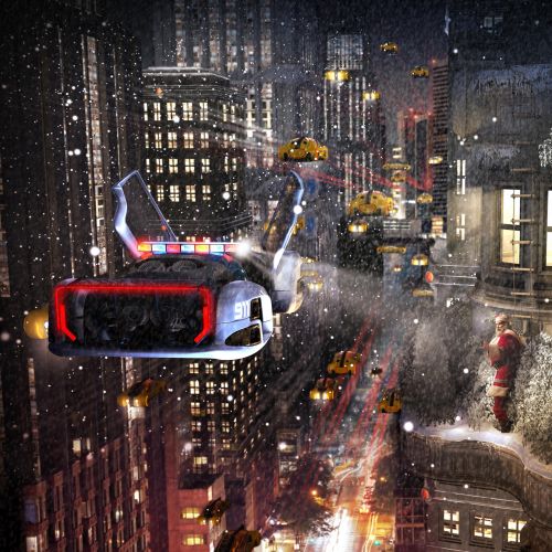 3D / CGI flying car