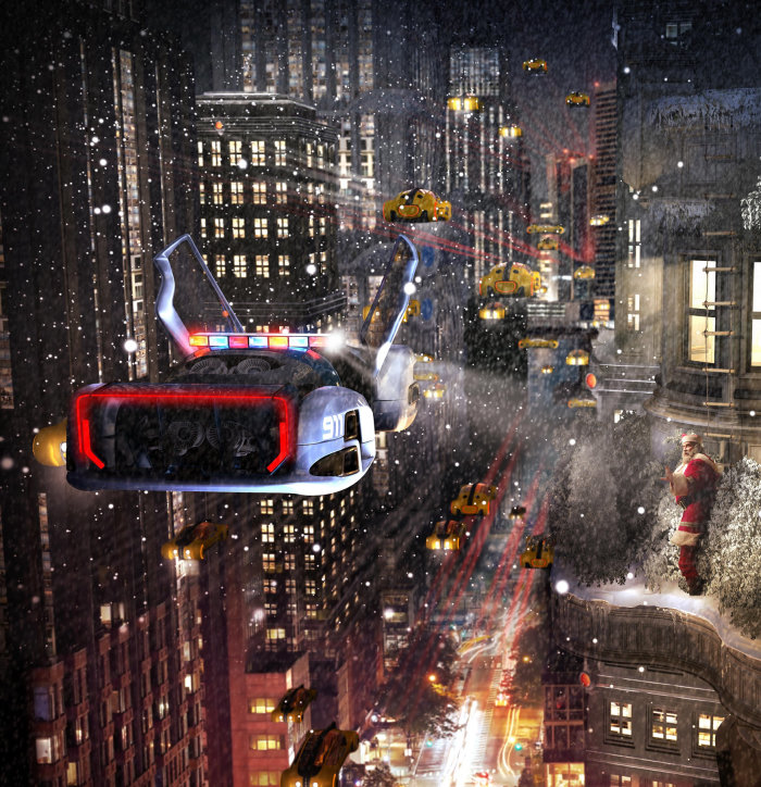 Carro voador 3D / CGI