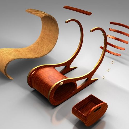 3D / CGI process of chair making