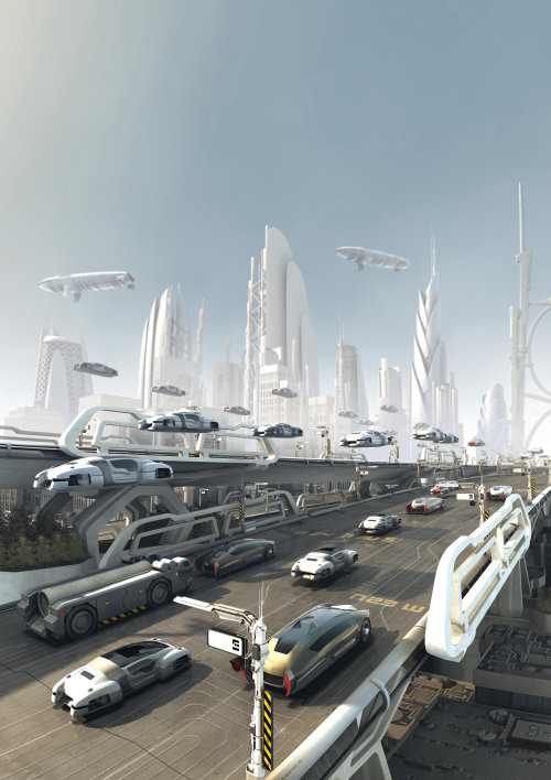 Desenho de cidade 3D / CGI