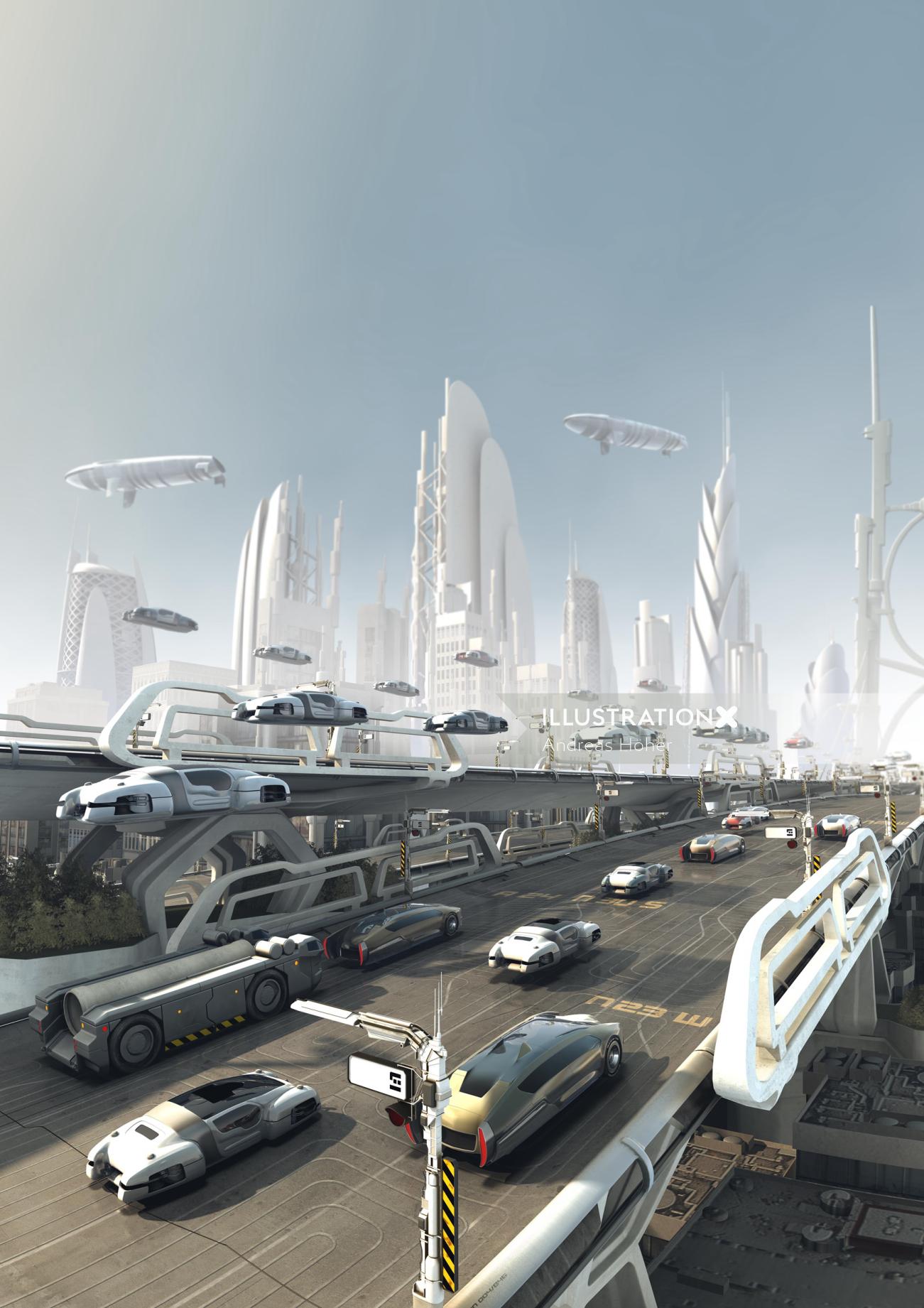 3D / CGI city design