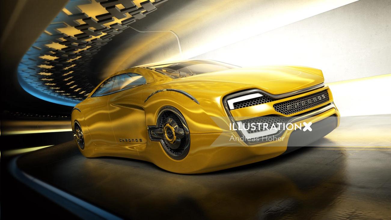 3D / CGI racing car