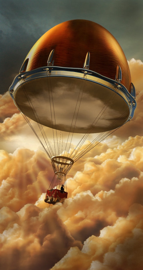 Balão de tambor 3D / CGI